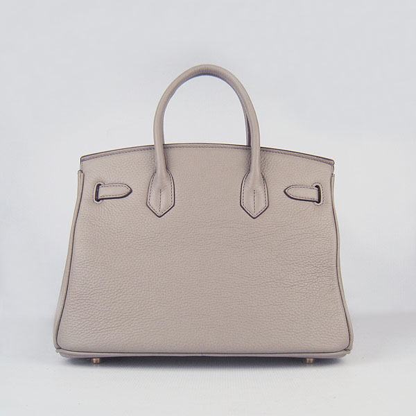 Replica Hermes Birkin 30CM Togo Leather Bag Grey 6088 On Sale